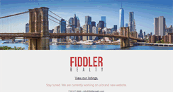 Desktop Screenshot of fiddlerrealty.com