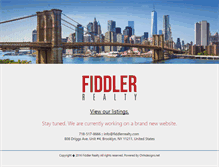 Tablet Screenshot of fiddlerrealty.com